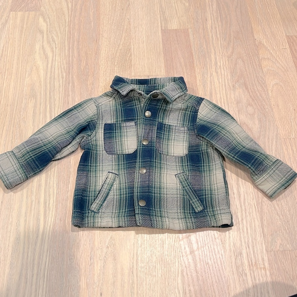 Plaid button up Jacket